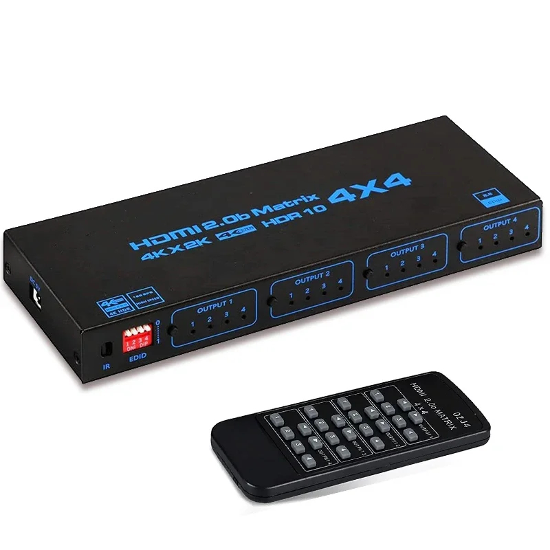 Hdmi Splitter 1 In 4 Out 4K 60Hz - 4K 60Hz HDMI Matrix Switch 4