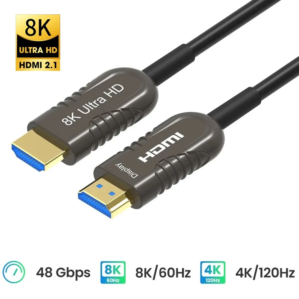 Hdmi Fiber Optic Cable 50M 100M - HDMI Glasvezelkabel 8K 60Hz 4K 120Hz