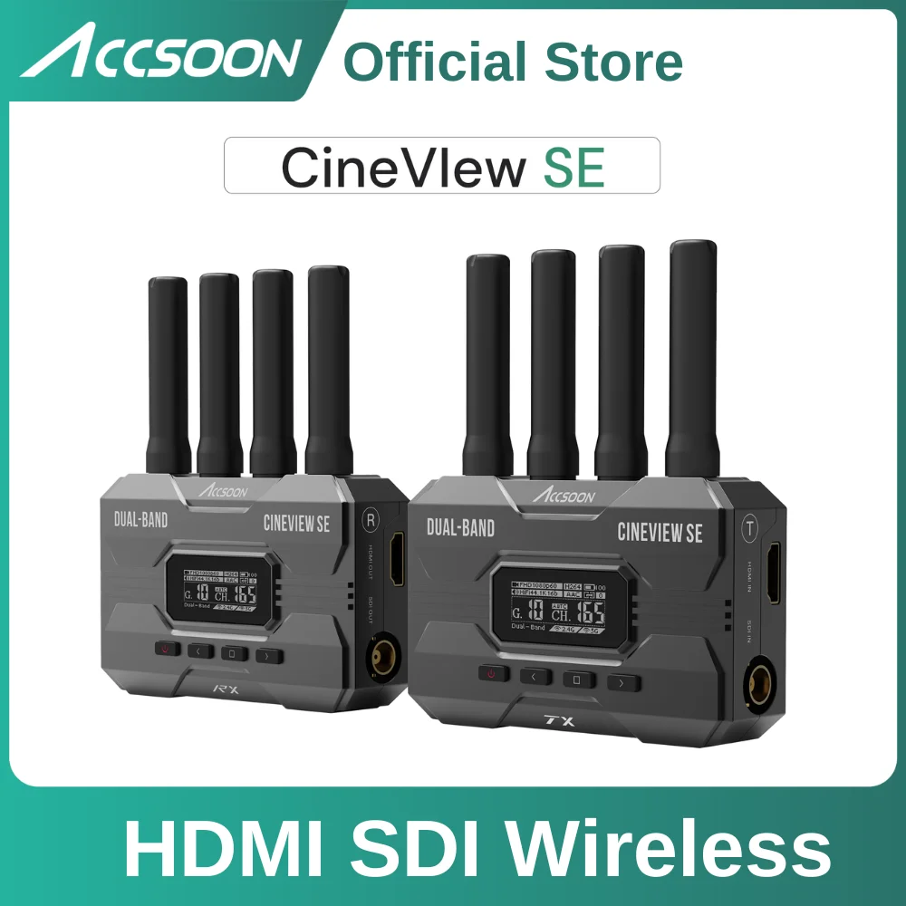 Wireless Sdi Transmitter Video 1000Ft - Accsoon CineView SE HDMI Transmitter Draadloos