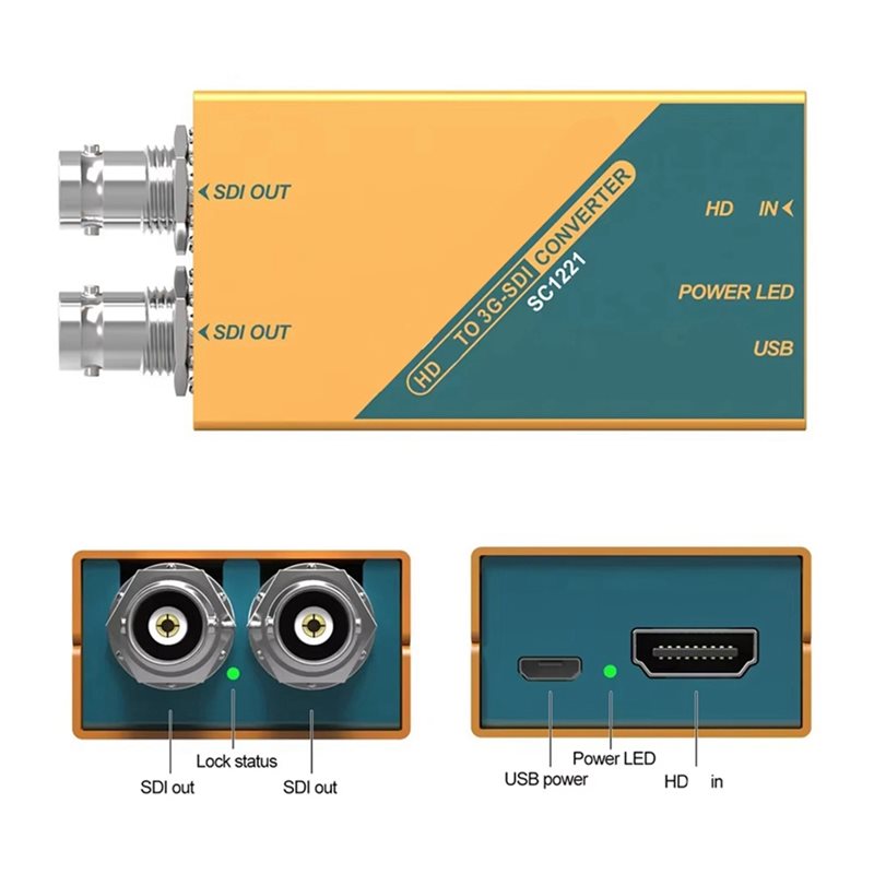 Sdi To Hdmi Converter Broadcast - B29C-Mini Converter Mini SC1221, een compacte