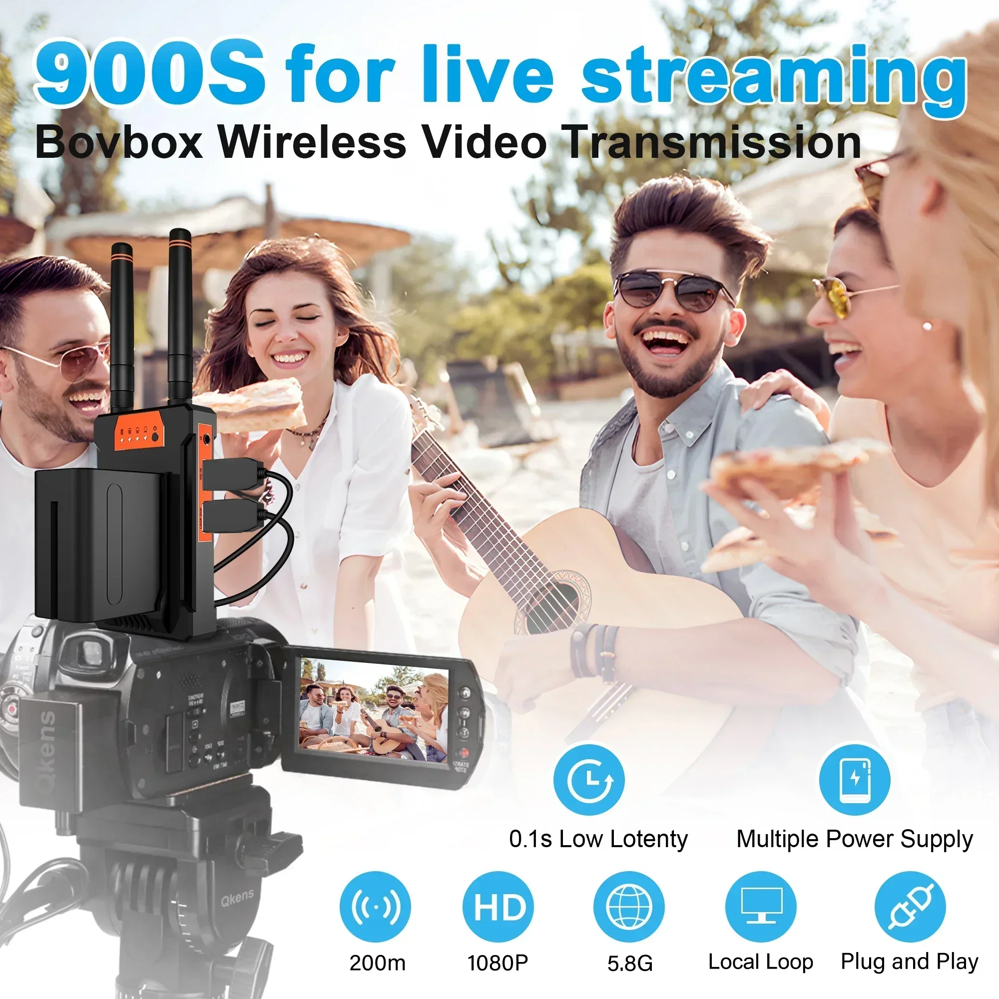 Wireless Video Transmitter For Camera Dslr - 250M draadloze HDMI-extender voor video, geschikt