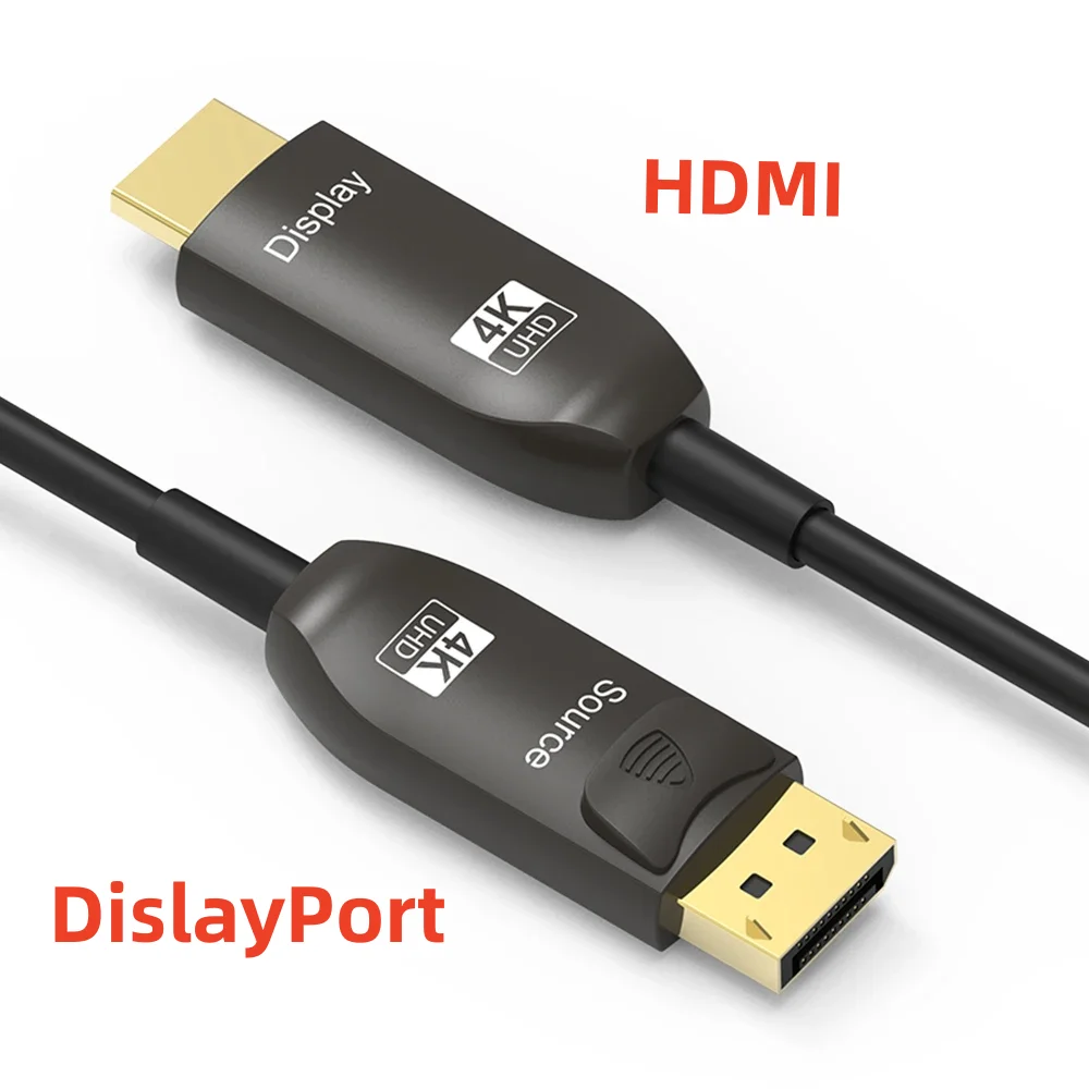 Hdmi Fiber Optic Cable 50M 100M - DisplayPort naar HDMI Glasvezelkabel 4K@60Hz DP