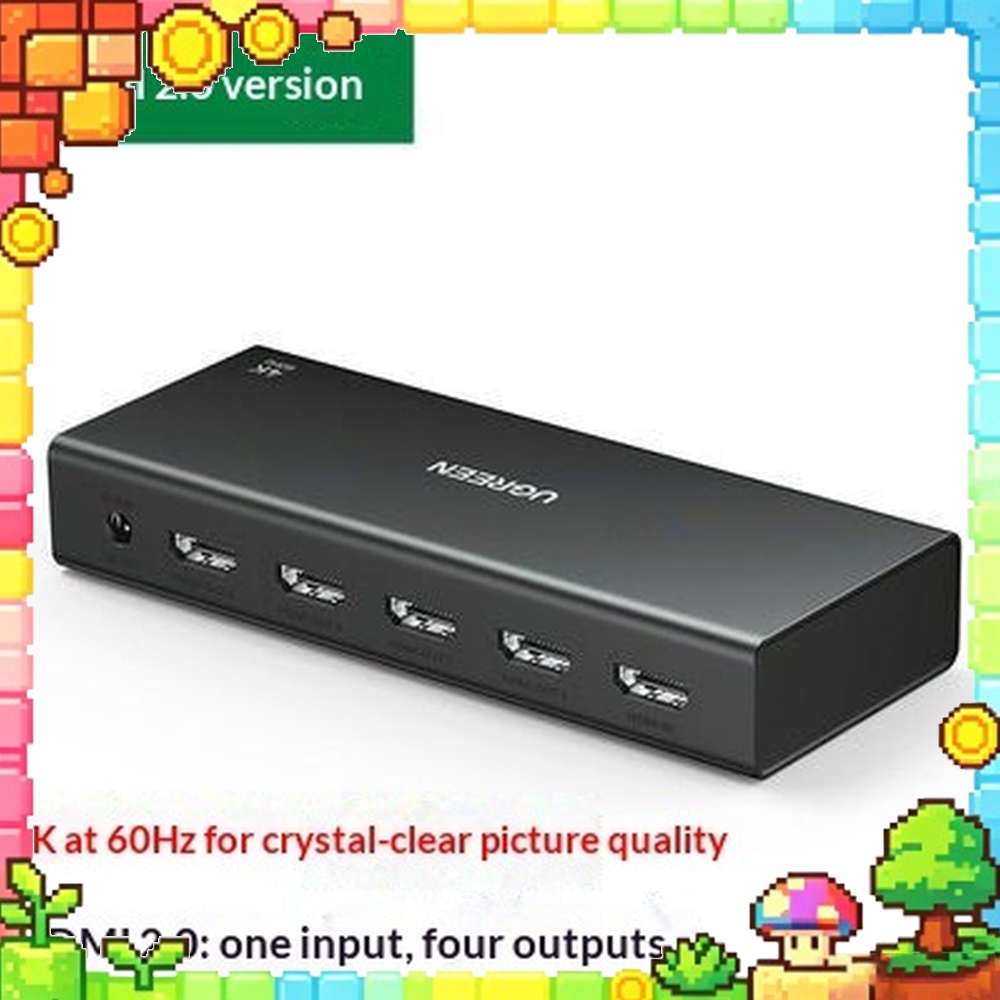 Hdmi Splitter 1 In 4 Out 4K 60Hz - UGREEN CM604 HDMI-splitter, 1 ingang, 4