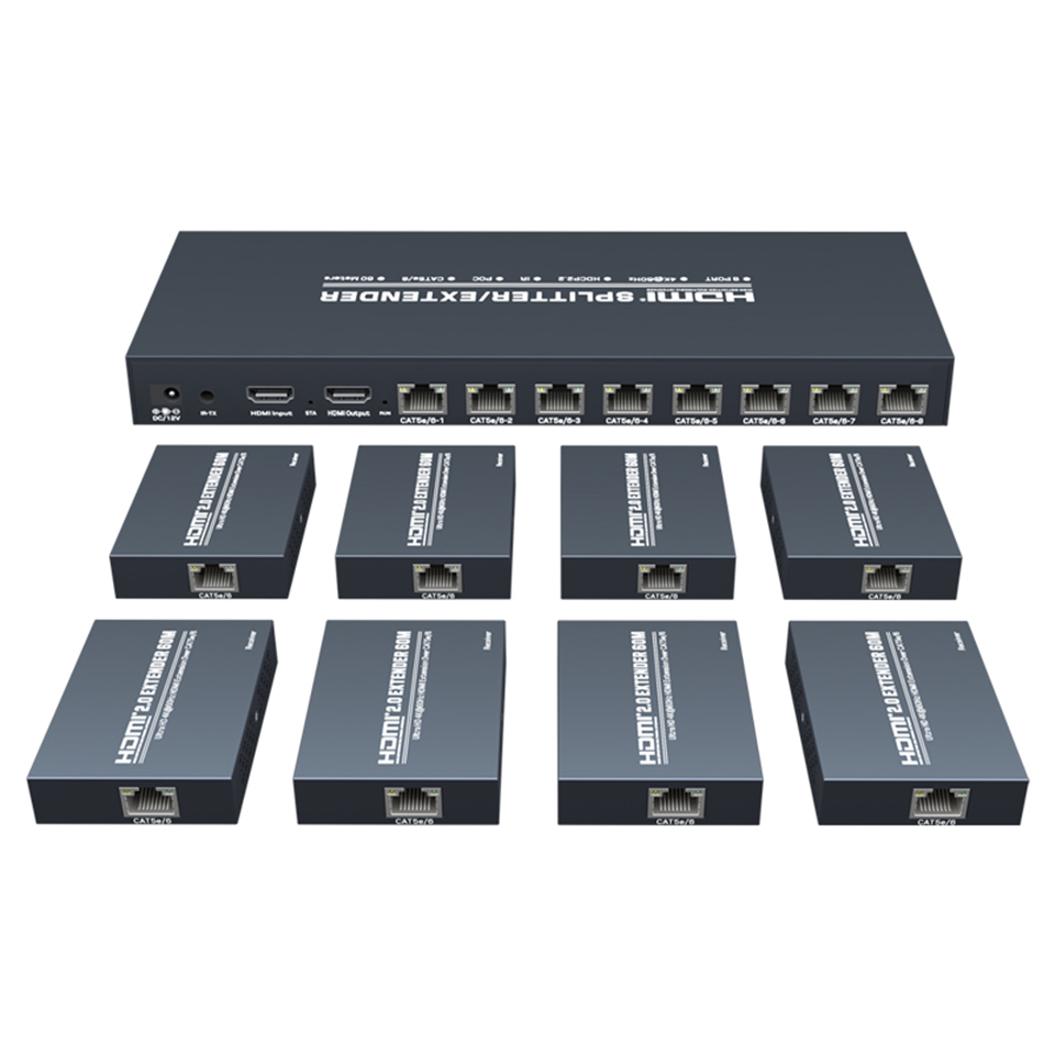 Hdmi Splitter 1 In 4 Out 4K 60Hz - Navceker 4K 60Hz HDMI Extender Splitter