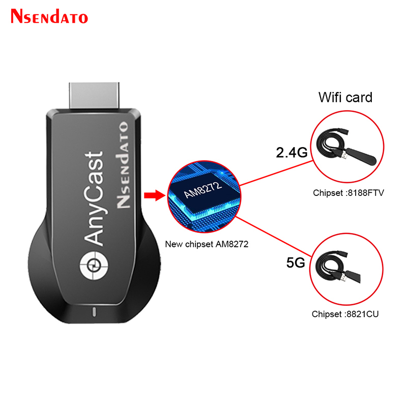 Anycast M100 5G 2.4 4K HD draa - Wireless Hdmi Display Dongle Casting recensie en prijs