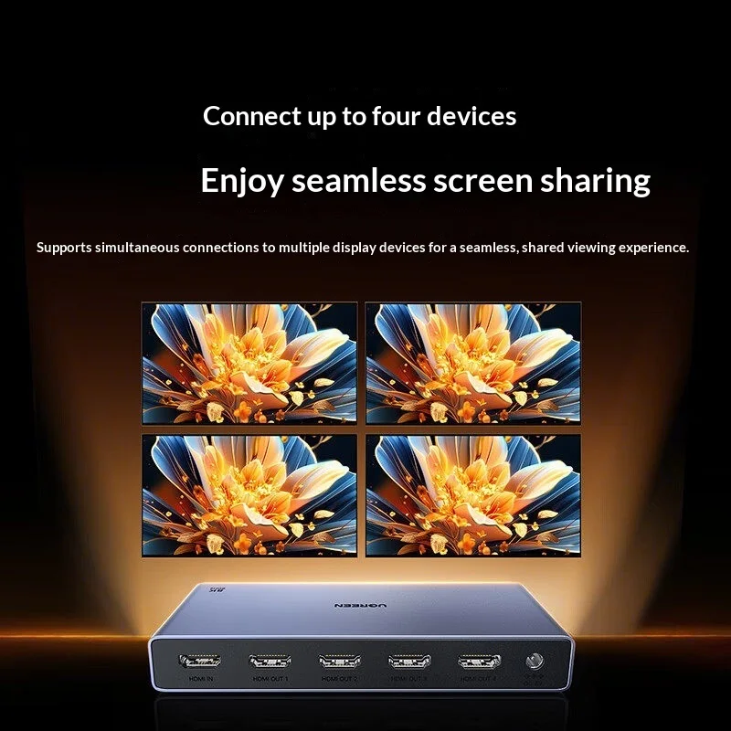 UGREEN CM713-25858 HDMI 2.1-sp - Hdmi Splitter 1 In 4 Out 4K 60Hz recensie en prijs