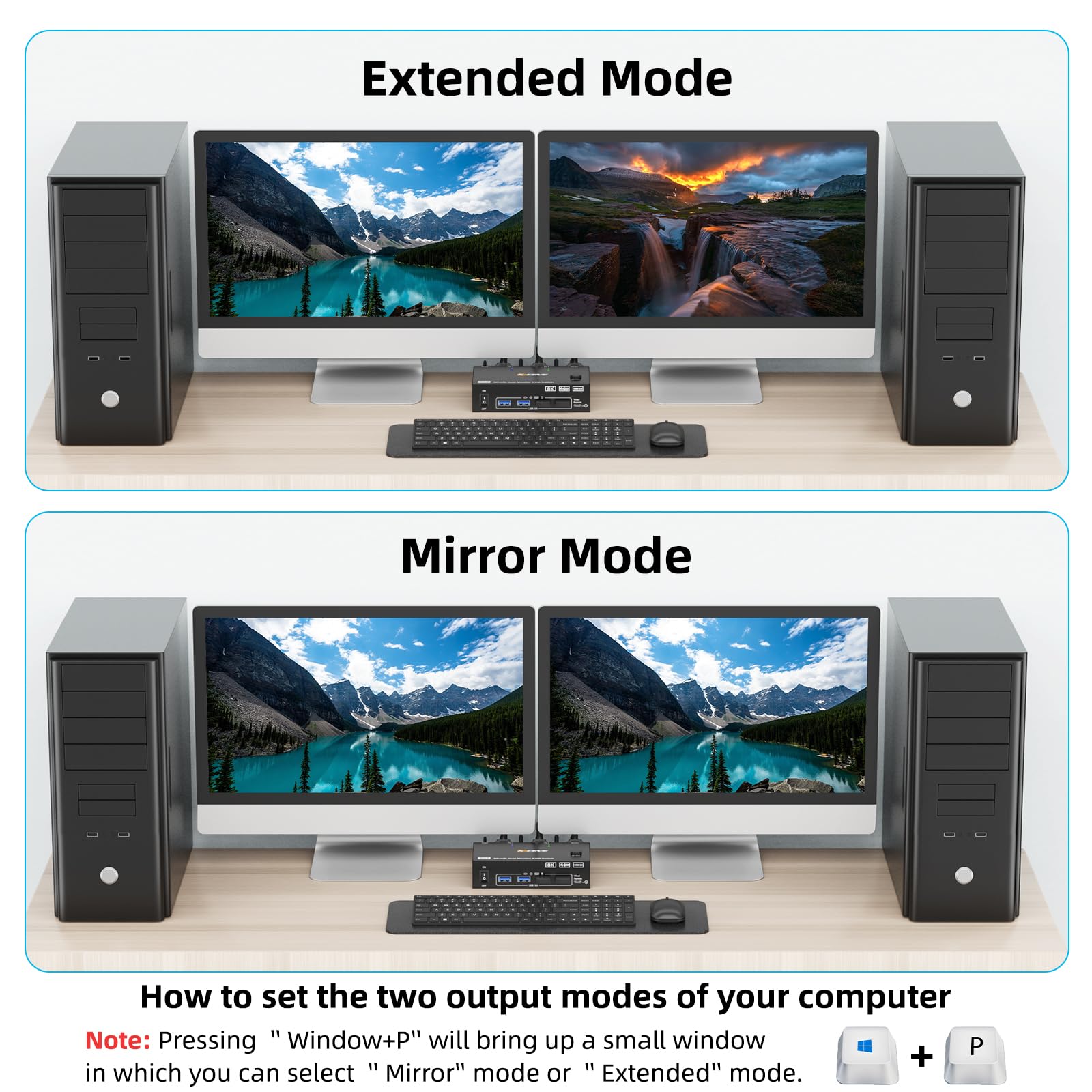 8K KVM-switch 2 pc's 2 monitor - Hdmi Kvm Switch 4 Port Dual Monitor recensie en prijs