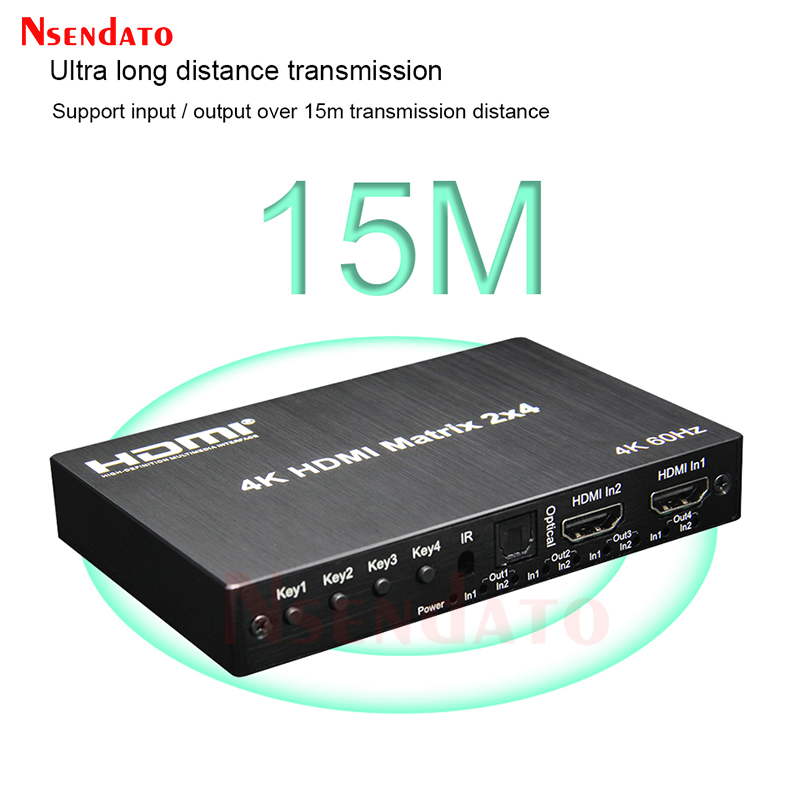 4K 60Hz HDMI Matrix 2x4 voor D - Hdmi Splitter 1 In 4 Out 4K 60Hz recensie en prijs