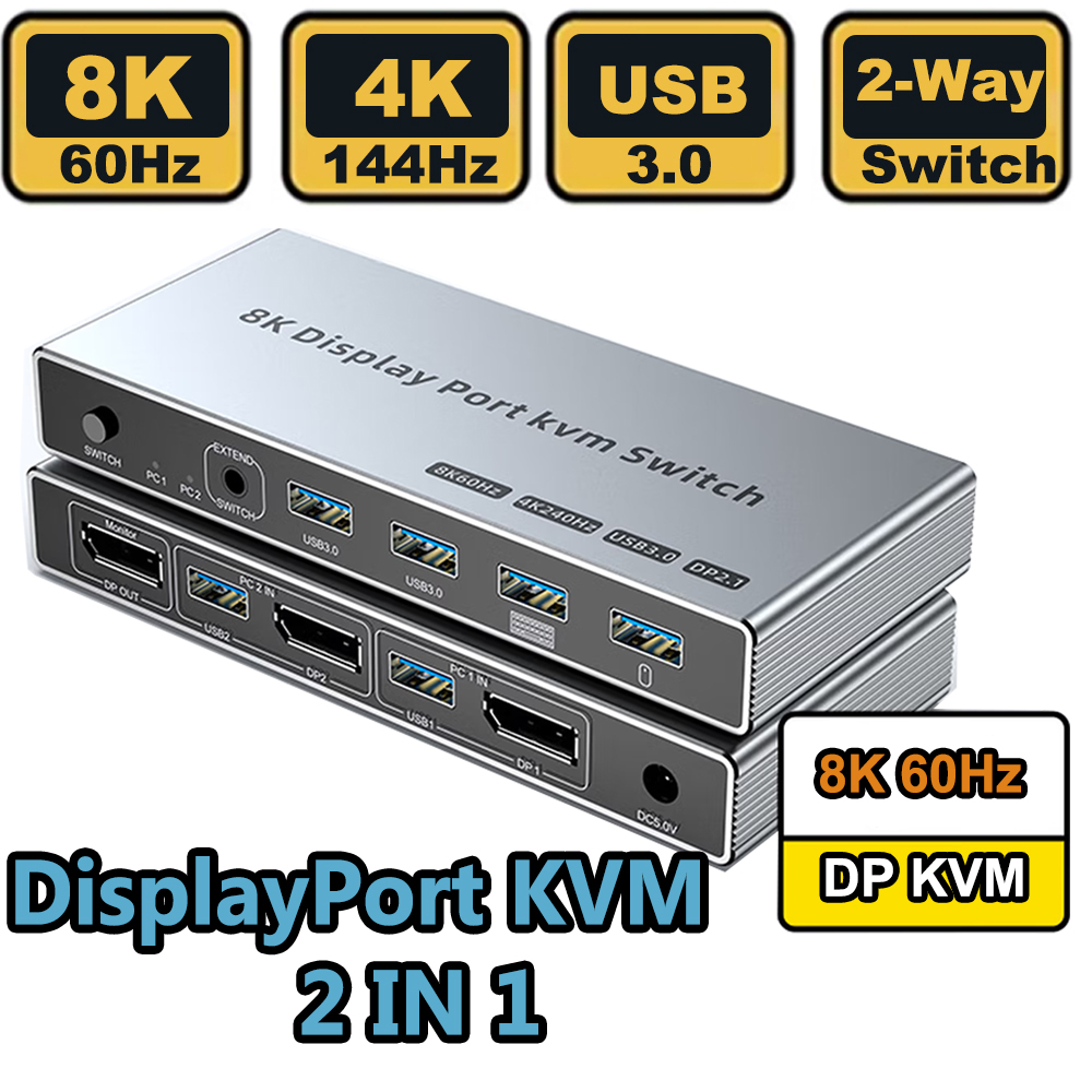 DisplayPort KVM-switch 2 in 1  - Hdmi Matrix Switch 4X4 4K 60Hz recensie en prijs
