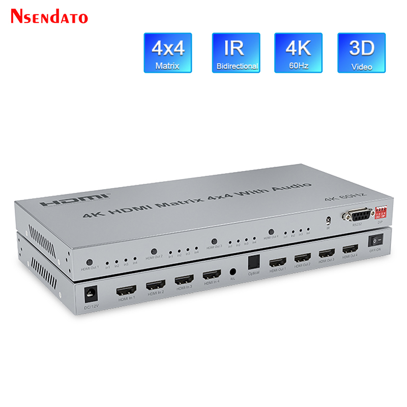 HDMI True Video Matrix Switch  - Hdmi Matrix Switch 4X4 4K 60Hz recensie en prijs