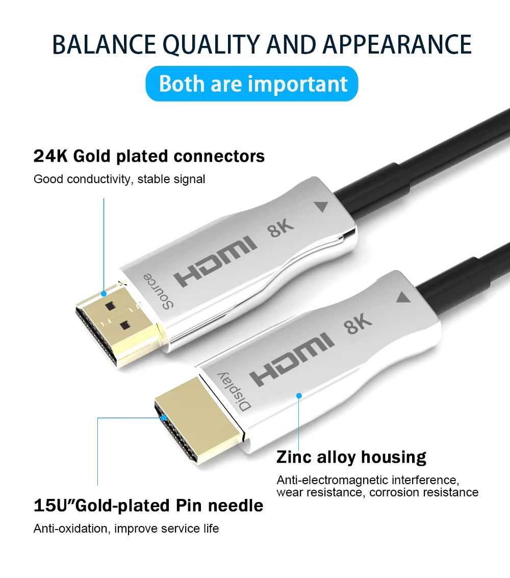 8K UHD HDMI-glasvezelkabel, 4K - Hdmi Fiber Optic Cable 50M 100M recensie en prijs