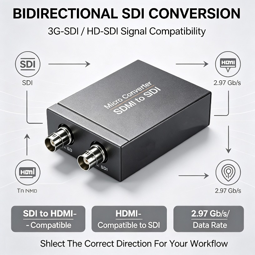 HD-SDI 3G-SDI naar HDMI-compat - Sdi To Hdmi Converter Broadcast recensie en prijs