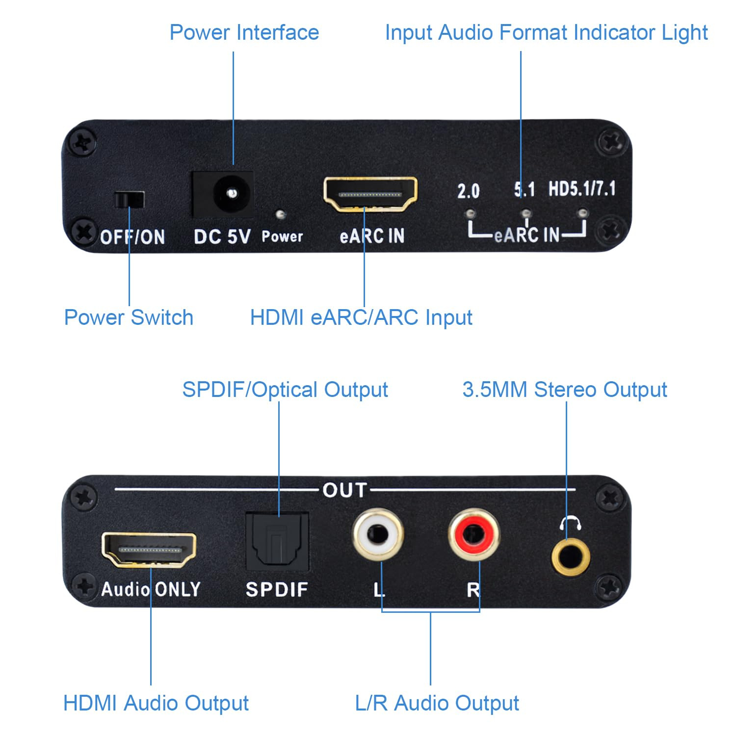 5.1 7.1 Kanaals Audio Extracto - Hdmi Audio Extractor Earc 7.1 recensie en prijs