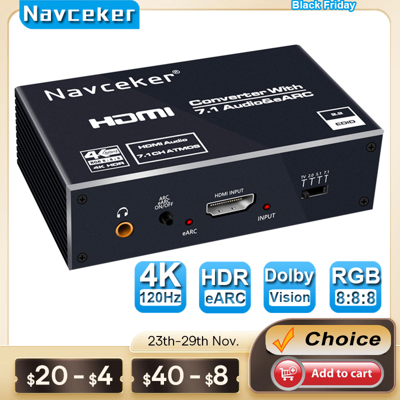 2026 Beste EARC HDMI 2.0 Audio - Hdmi Audio Extractor Earc 7.1 recensie en prijs
