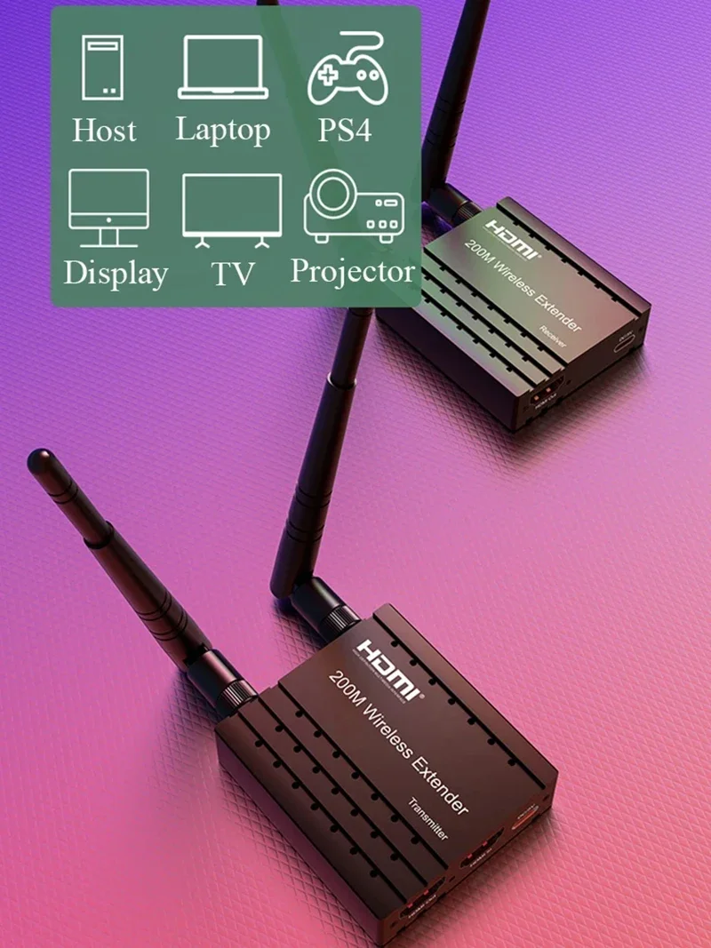 200M draadloze HDMI-extender v - Wireless Hdmi Receiver For Projector recensie en prijs