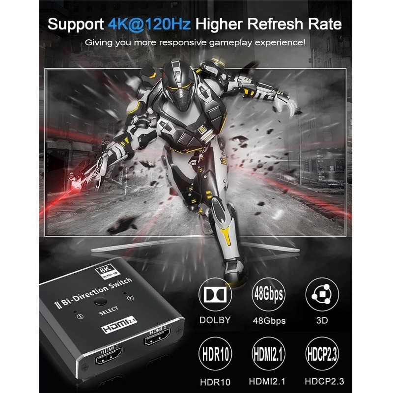 8K 60Hz HDMI-compatibele bidir - Hdmi Splitter 1 In 4 Out 4K 60Hz recensie en prijs