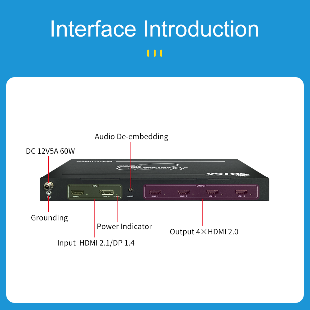 8K60 Multi-Screen Expander 1 i - Hdmi Splitter 1 In 4 Out 4K 60Hz recensie en prijs