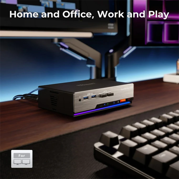 TESmart HDMI 2.1 Dual 4K144Hz  - Hdmi Kvm Switch 4 Port Dual Monitor recensie en prijs