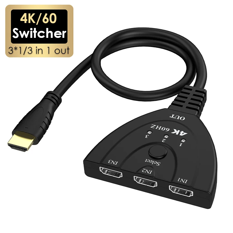 4K 60Hz 3D Mini 3-poorts HD-sc - Hdmi Splitter 1 In 4 Out 4K 60Hz recensie en prijs