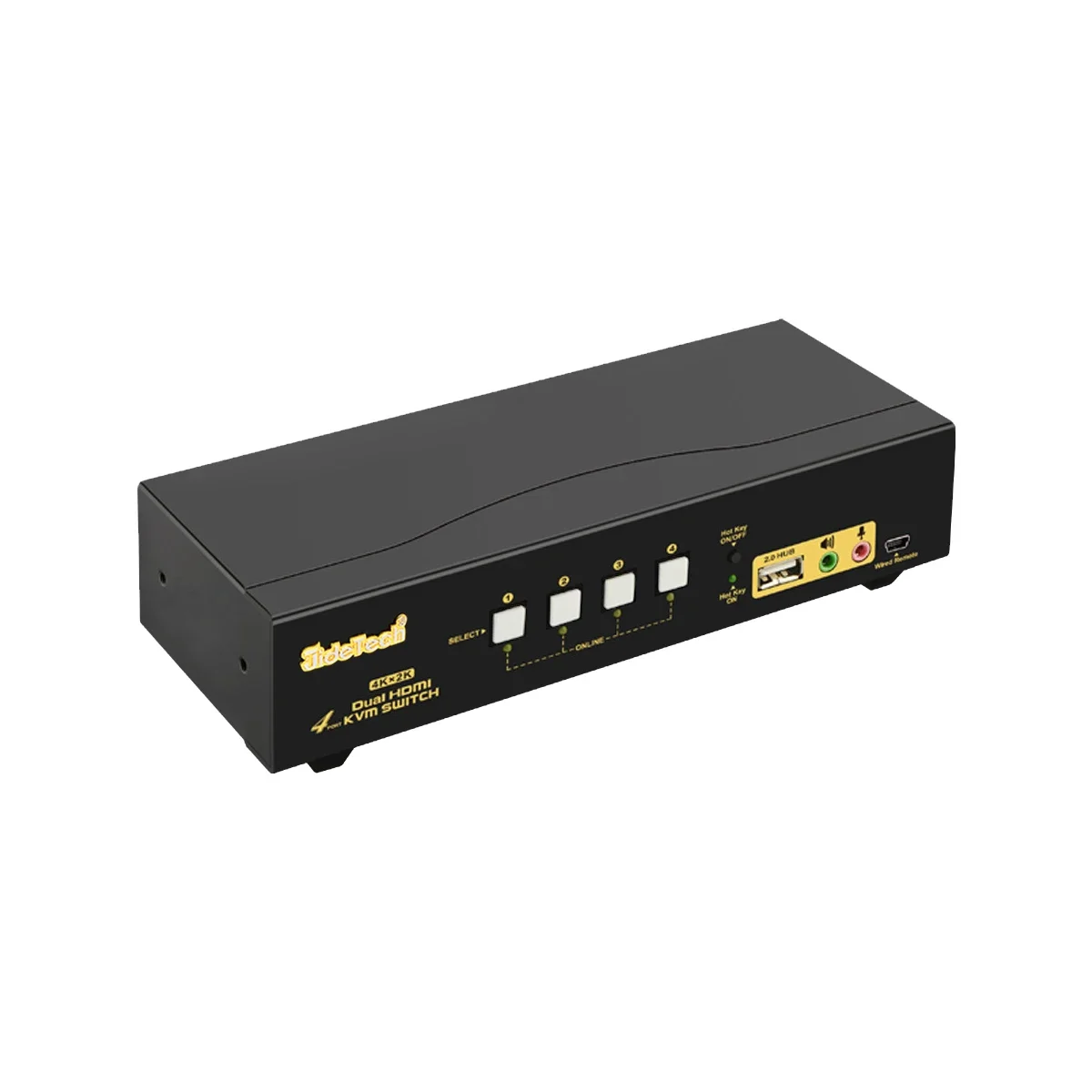 Op voorraad JideTech 4-poorts  - Hdmi Kvm Switch 4 Port Dual Monitor recensie en prijs