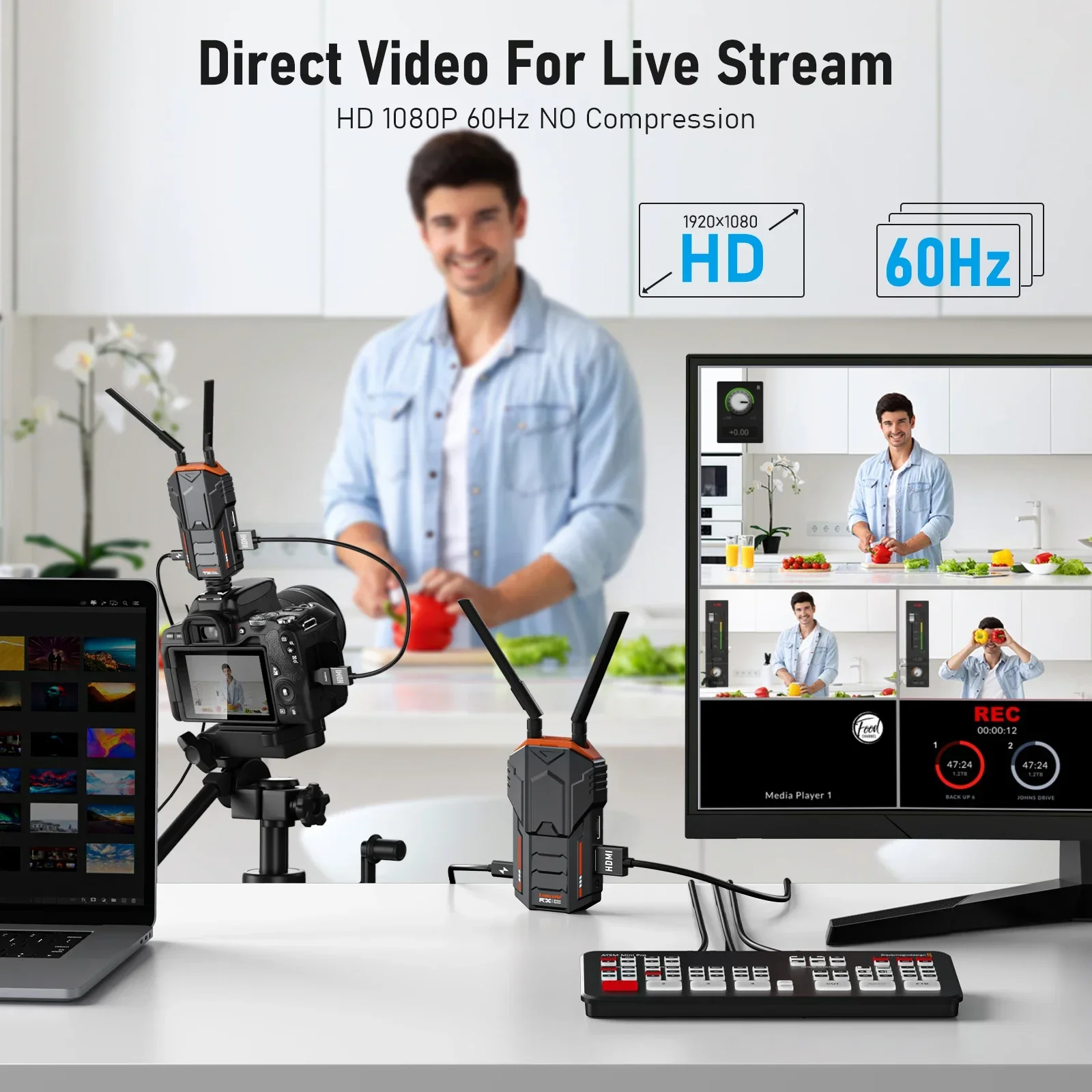 R100 Draadloze Video Transmiss - Wireless Hdmi Transmitter And Receiver 4K recensie en prijs
